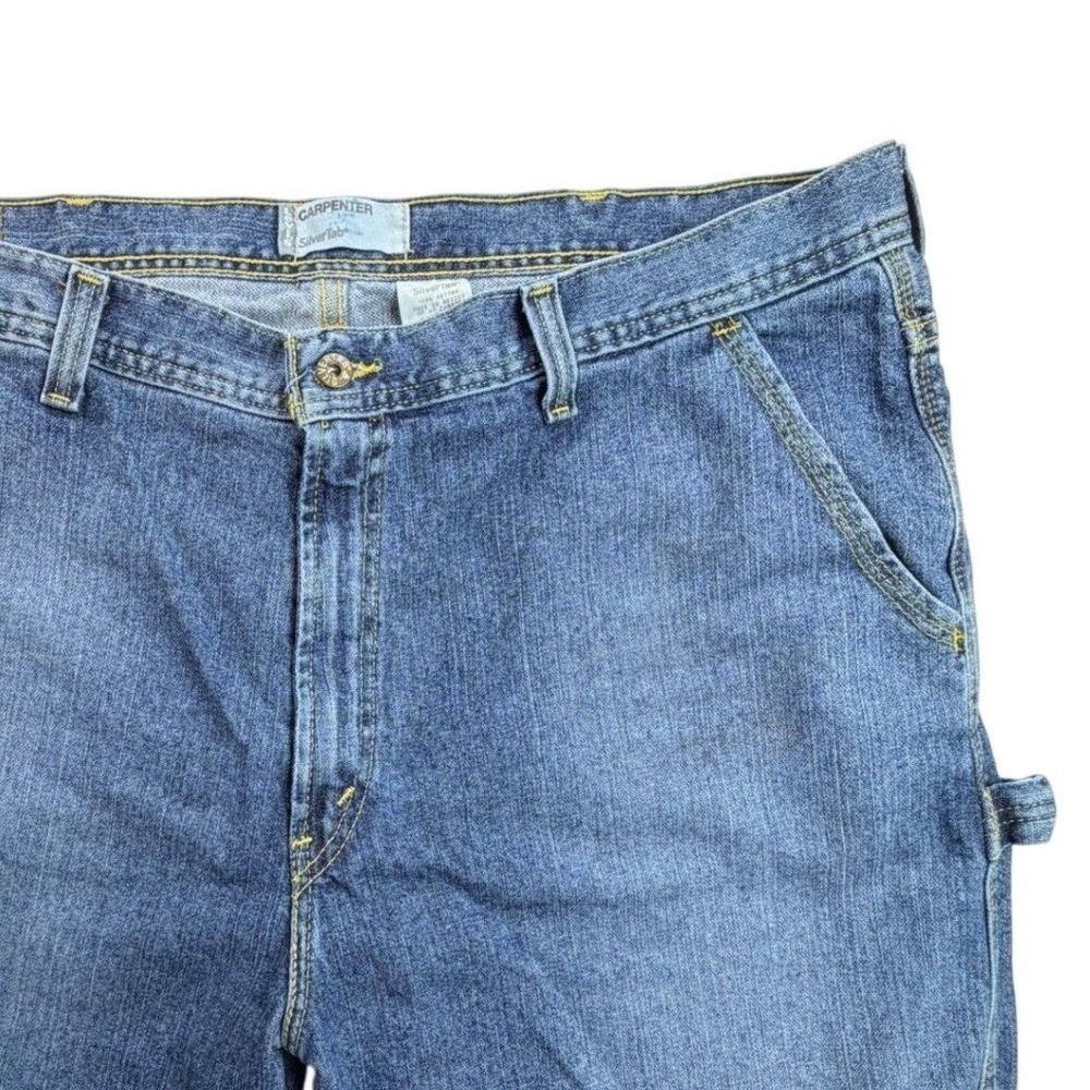 Levis SilverTab Carpenter Jeans Mens 38x32 Blue Denim Loose Fit Workwear 90s